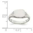 thumbnail image 2 of White Sterling Silver Ring Band Signet, 2 of 2