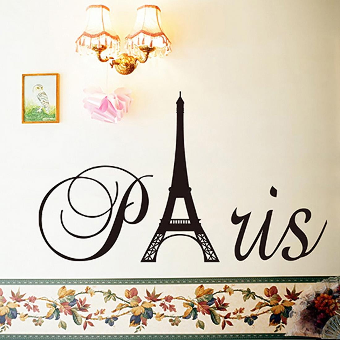 Large Eiffel Tower Wall Decal. Paris France Home Decor. Edge to Edge. item  #OS_MG102