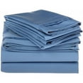 thumbnail image 1 of Egyptian Cotton 1000 Thread Count Solid Sheet Set  Full-Medium Blue, 1 of 5