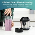 thumbnail image 4 of La Reveuse Blender for Shakes and Smoothies,400W, with 2 x 24 Oz Blending Cups and To Go Lids,BPA-free, 4 of 10