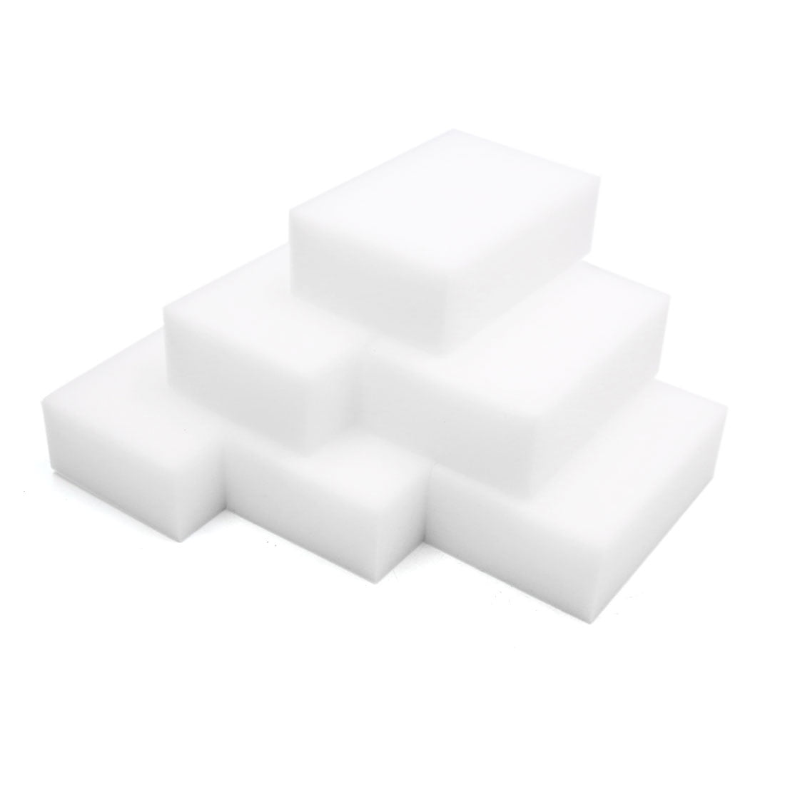 Unique Bargains 6pcs White Car Waxing Polish Foam Wax Cleaning Washing Sponge 9 x 6 x 3cm