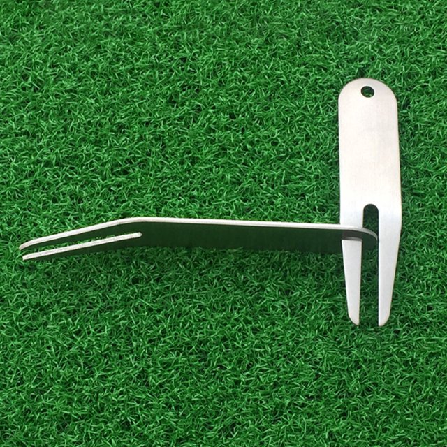 ADDHAT 2Ud Herramientas Para Reparar Divots De Golf Portátiles De Inoxidable Para Césped