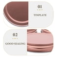 thumbnail image 4 of Miangastore Leakproof Jar Covers Rose Gold Tinplate 6Pcs 2.8X2.8X0.6In, 4 of 8