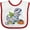 White/Red, variant on Inktastic Halloween Dinosaur Mummy Boys or Girls Baby Bib