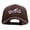 Brown, variant on Motorcycle Biker Patched Summer Foam Mesh Trucker Cap - Red White OSFM