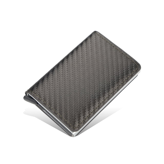 Sonducket Monedero de bloqueo multiusos, tamaño compacto, tarjetero, exquisito diseño Simple, ranuras autoadhesivas, suministros para hombre Carteras Oro Sonducket AP012206-05