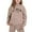 Khaki, variant on lnmuld Two Piece Outfits Stylish Girls Winter Outfits Set Printed Hooded Sweatshirt Ensemble for Casual Wear with Easy Care Instructions and Comfortable Design Solid Color Size:7-8 Years