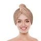 thumbnail image 3 of Paquete de 3 toallas de microfibra para el cabello, absorbentes, de secado rápido, suaves y sin frizz, 3 of 5