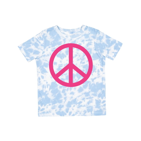 Inktastic Pink Peace Sign Girls Toddler T-Shirt