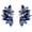 C-Blue, variant on Glitter Rhinestone Statement Earrings for Women Fashion Bling Colorful Crystal Cluster Drop Dangle Earrings Prom Dress Jewerly