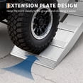thumbnail image 5 of BeesClover Aluminum Ramps, 6000 Lbs, Heavy-Duty Ramps with Top Hook Attaching End, Universal Loading Ramp for Motorcycle, Tractor, ATV/UTV, Trucks, Lawn Mower, 60" L x 14" W x 6" H, 2Pcs, 5 of 5
