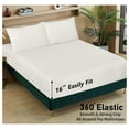 thumbnail image 4 of TiaGOC 100% Cotton Sheets for Full Size Bed - Crispy Cooling Percale Sheets - Breathable & Durable Full Sheet Set - Deep Pocket 16 Inches (Fits up to 18") - Ivory - 4 Pieces, 4 of 7