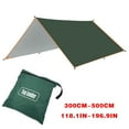 thumbnail image 3 of Large Outdoor Camping Sunshade Tarp | Waterproof & UV Protection Sun Shelter | Portable Lightweight Rain Fly for Camping, Picnics & Beach | Includes Storage Bag, 3 of 3