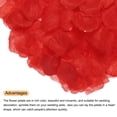 thumbnail image 4 of Silk Artificial Flower Rose Petals, Red Faux Flowers 2x2 Inch 1200Pcs, 4 of 5