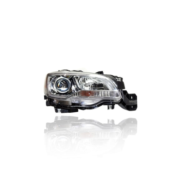 Headlight Assembly - Compatible/Replacement for '15-17 Subaru Legacy/Outback 2.5L Base/Premium/Limited - Halogen, Chrome Interior - Right Hand - Passenger - 84001AL00A - CAPA
