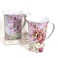 thumbnail image 2 of Ensemble de 12 Tasses en Porcelaine à Iris, 2 of 2