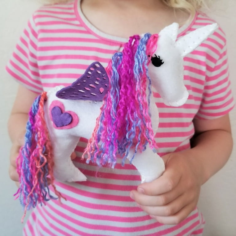 American Girl Sew & Stuff Craft Kit Purple Felt Teddy Bears New in Pkg