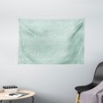 thumbnail image 1 of Pearls Tapestry, Faded Curlicues on Pastel Color with White Dotted Lines Nautical Inspiration, Wall Hanging for Bedroom Living Room Dorm Decor, 60W X 40L Inches, Almond Green White, by Ambesonne, 1 of 2