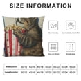 thumbnail image 5 of Qinduosi th of July Pillow Covers nch of American Flag Cats Patriotic Throw Pillowcase Independence Day Cushion Case Pillowcase Decorations for Sofa Couch White, 5 of 5