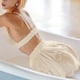 thumbnail image 2 of Gibobby Pijama algodón mujer Falda con tirantes sexy para mujer Ropa de casa de manga larga con de seda de piezas(Dolado,G), 2 of 5