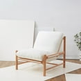 thumbnail image 4 of Safavieh Damalie Wood  Accent Chair in Ivory / Natural, 4 of 7