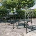Nuu Garden 3 Piece Patio Bistro Sets Cast Aluminum Bistro Table Set