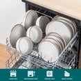 thumbnail image 4 of Malacasa 16 Pcs Dinnerware Sets For 4 people, Plates and Bowls Set, Stoneware Tableware Dishwasher Microwave Safe, Grey, 4 of 8