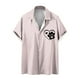 thumbnail image 1 of Camiseta Casual con Botón de Solapa de Color Sólido de Manga Corta para Hombres, Camiseta Ligera para Fiesta, Trabajo, Viajes Y Primavera Verano, 1 of 5