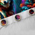 thumbnail image 4 of Homewish Jungle Wolf Blackout Curtains Set of 2 (52x84 Each),Wild Animal Window Curtains,Orange Maples Leaves Curtains and Drapes For Boys Teens,Ultra Soft Home Decor, 4 of 6