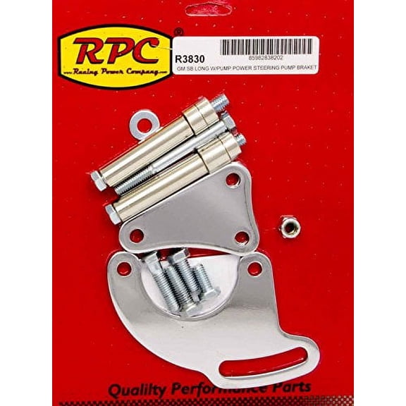 Racing Power Company R3830 Chrome Saginaw Power Steer Bracket