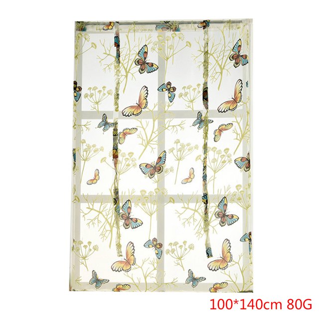 Cortinas de cocina con estampado de gasa, cortinas romanas para ventanas, sala de estar, dormitorio, paneles de cenefa, tratamiento de ventanas seitruly JJ23233-05