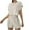 Beige, variant on Diufon Women's Casual Suits Round Neck Cap Sleeve Tees Elastic High Waist Shorts Solid Color Outfits