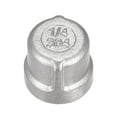 thumbnail image 1 of Unique Bargains Bouchon de Tuyau Fileté Femelle en Acier Inoxydable 304 1/4 NPT, 1 of 5