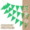thumbnail image 3 of Uxcell Pennant Banner Flags Paper Triangle Flag Bunting Banner Garland Vintage Pennant Flags String for Wedding Birthday Green, 3 of 7