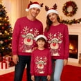 thumbnail image 2 of Fiaer Christmas Sweatshirts for Family Trendy Funny Reindeer Graphic Xmas Pullover Baggy Casual Crew Neck Warm Long Sleeve Holiday Tops Women L, 2 of 5