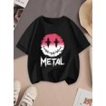 thumbnail image 1 of Girls Cotton T-shirt with Smiley Face Print, 1 of 6