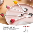 thumbnail image 2 of Miangastore 4 Pcs Couverts Design Fruits pour Maisons avec Couleurs Assorties et Design Amusant, 2 of 8