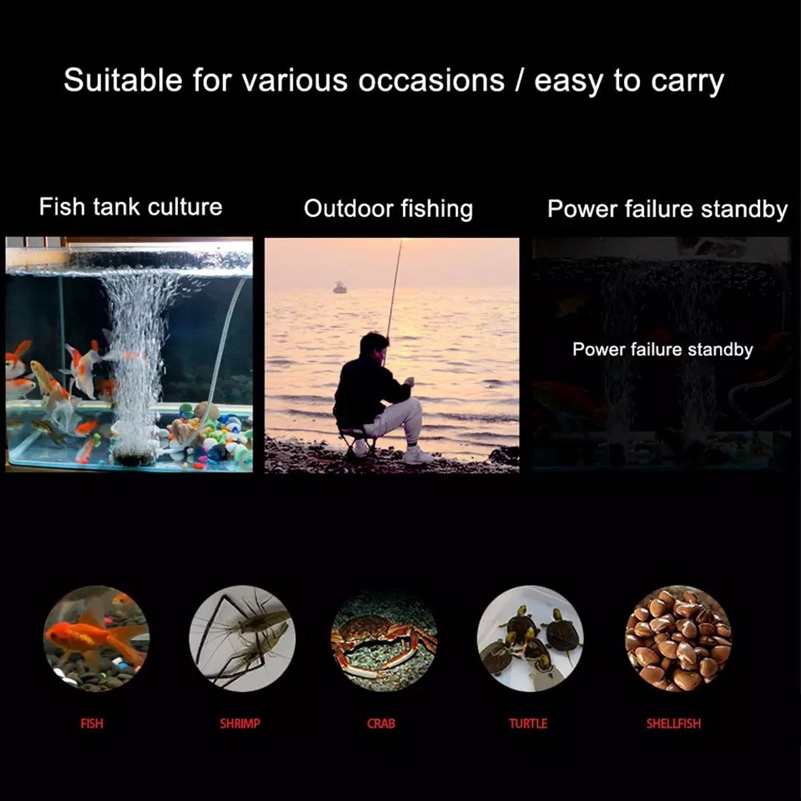 Suodoka 10W Solar Pond Oxygenator Monocrystalline Silicon Round USB Aquarium Air Pump Fish Tank Aerator for Outdoor Pool Pond, 7.1 inches / 18 cm, Includes Tubing & Accessories