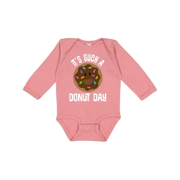 Inktastic Donut Lover Doughnut Day Boys or Girls Long Sleeve Baby Bodysuit