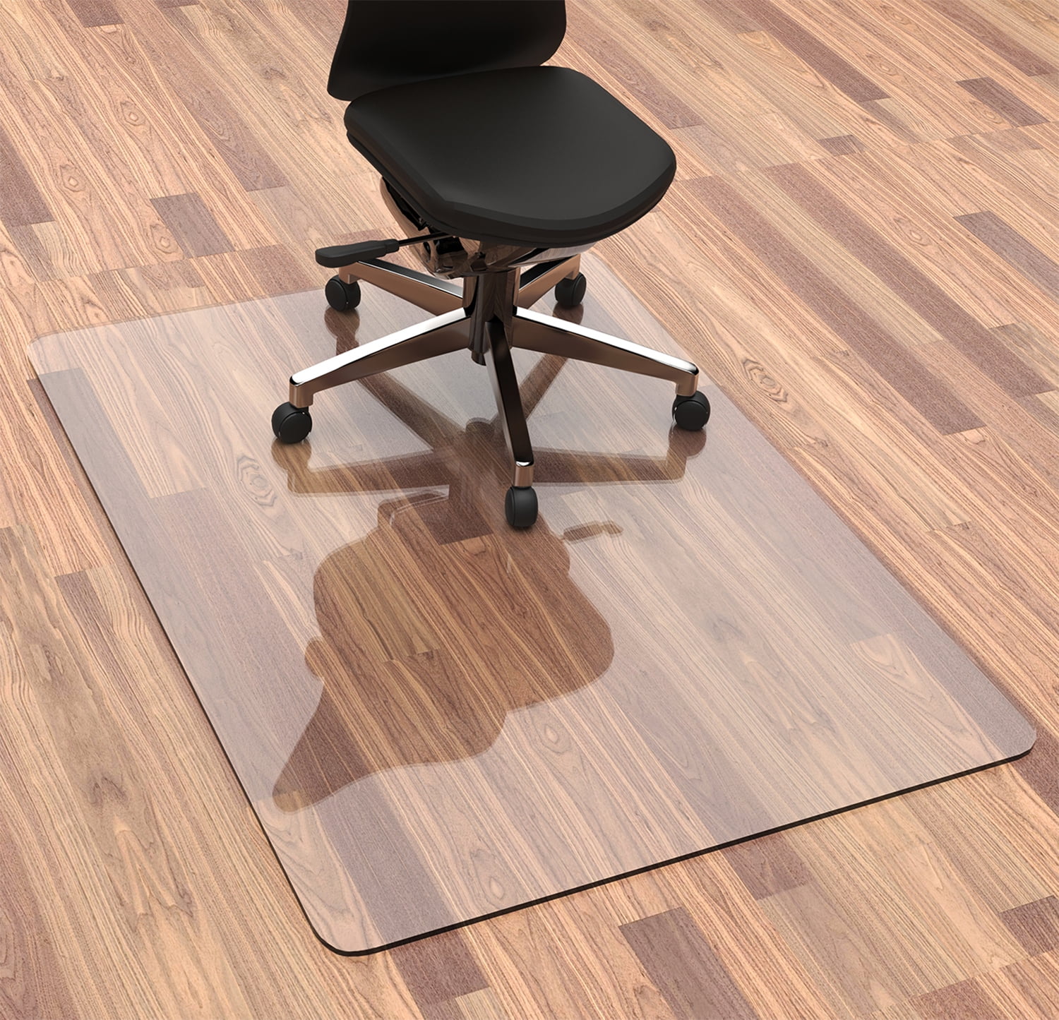 Heavy Duty Office Chair Mat for Carpet and Hardwood Floor Bohemian Desk  Chair Mat Rug 36'' x 48'' Jacquard Woven Surface Floor mats for Office Home