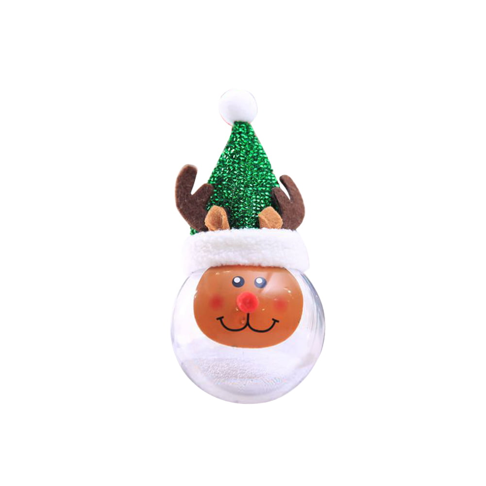 6x Wood deer snowman Christmas Pendants Ornaments Xmas Tree decorations CO
