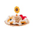 thumbnail image 1 of Sombrero De Paja Para Mascotas, Sombreros De Ojo Grande De Girasol Para Cachorros Y Kitt, Gorra Retro De Granjero, Gorra De Sol Para Gatos Y Perros, Sombrero Para Mascotas seitruly AP007659-02, 1 of 6