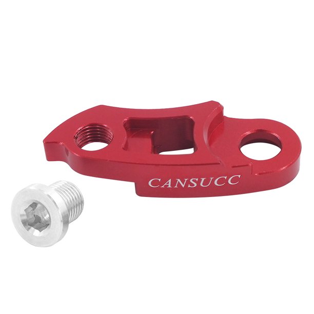 Sywqhk CANSUCC bicicleta patilla de cambio trasera MTB marco cola gancho extensor (rojo) Sywqhk Alta Calidad