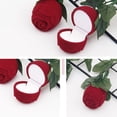 thumbnail image 4 of Caja para anillos con forma de rosa, caja para anillos con forma de flor, caja para anillos con forma de rosa roja, diseñada para precisión, 4 of 10