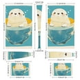 thumbnail image 3 of Skin Sticker for PS5 Slim Standard PS5 Pro Disc Digital Edition Console and Controllers Decals for Playstation 5 (Cute Seal Teacup ,PS5 Pro Standard), 3 of 5