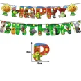 thumbnail image 3 of Juego de globos de látex con temática de mineros y zombis, decoración para tartas de PVZ, suministros para fiestas, pancartas de feliz cumpleaños, juguetes para niños, 3 of 5