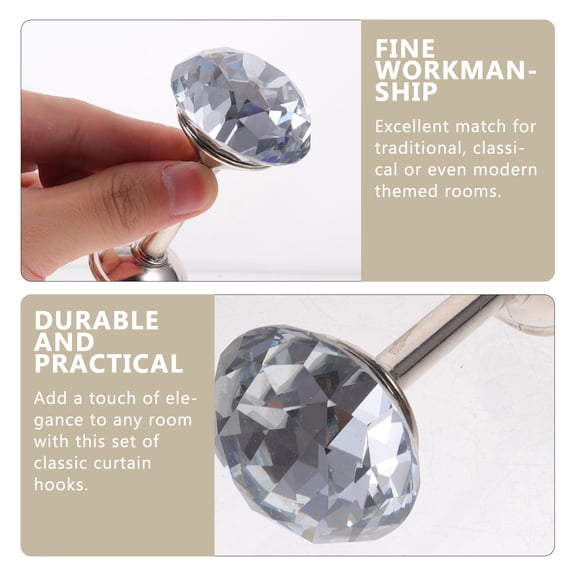 NIAIZEK Drapery Tie Backs 2pcs Curtain Holdbacks Decorative Hardware