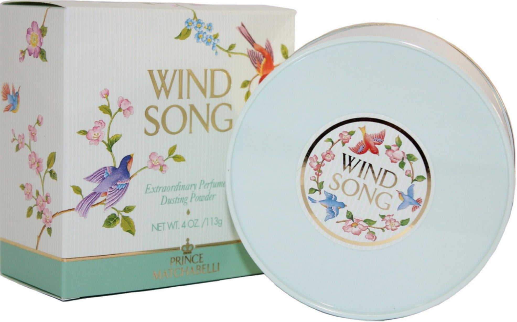 Prince Matchabelli Wind Song Perfumed Dusting Powder 4 oz Pack of