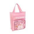 thumbnail image 1 of Kids Tote Bag Adorable with Pocket Large Capacity Book Pouches Oxford Cloth Book rabbit, 1 of 8