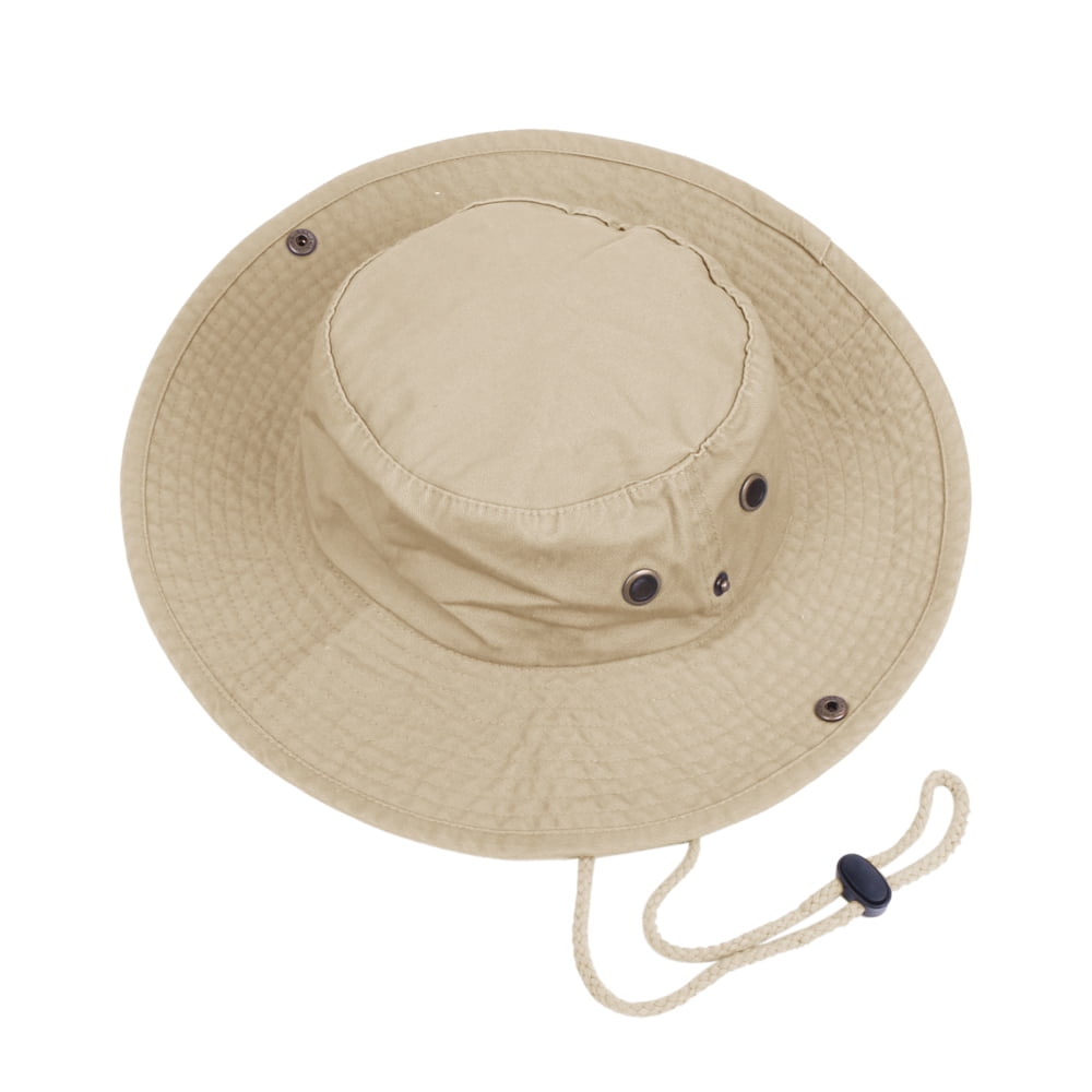TZ Promise Classic Cotton Wide Brim Bucket Hat, Adjustable